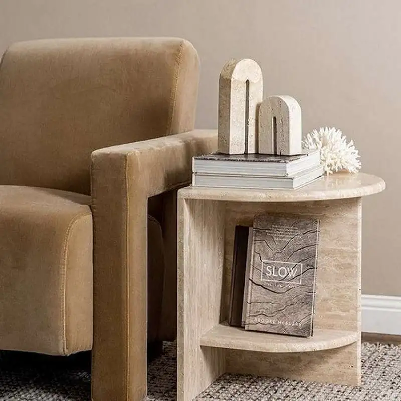 sümeyra Marble ART Yan sehpa