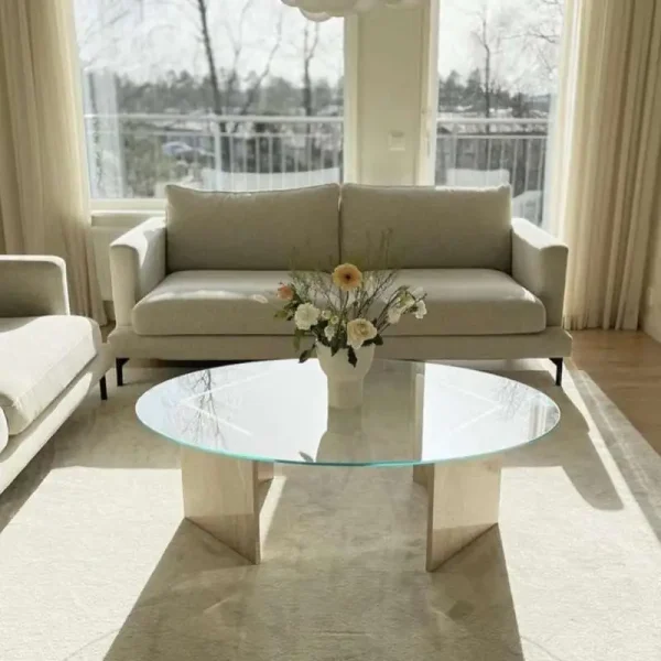 Sümeyra Marble Art V-Ayaklı Sehpa