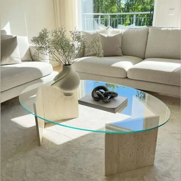 Sümeyra Marble Art V-Ayaklı Sehpa