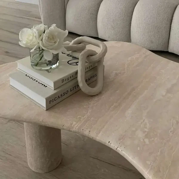 Sümeyra Marble Art Bulut Orta Sehpa