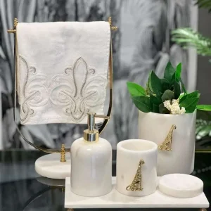 Sümeyra Marble Art Jaguar Banyo Seti