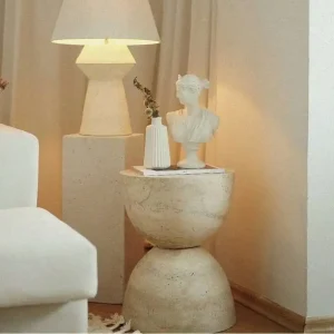Sümeyra Marble Art Kum Saati Sehpa