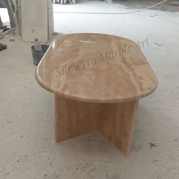 Sümeyra Marble Art Triangle Sehpa