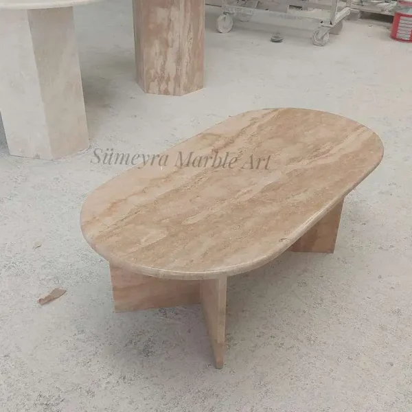 Sümeyra Marble Art Triangle Sehpa
