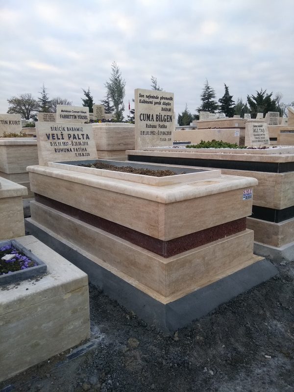 TRAVERTEN 5 CM’LİK MEZAR ÇEŞİTLERİ SMR 1000-4 - Görsel 2