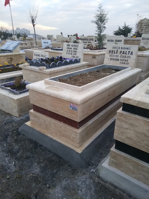 TRAVERTEN 5 CM’LİK MEZAR ÇEŞİTLERİ SMR 1000-4 - Görsel 3
