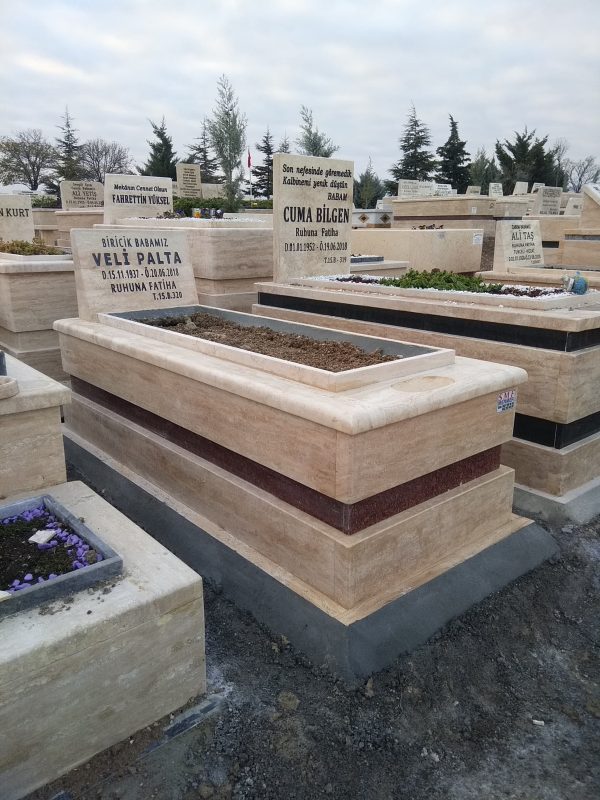 TRAVERTEN 5 CM’LİK MEZAR ÇEŞİTLERİ SMR 1000-4 - Görsel 4